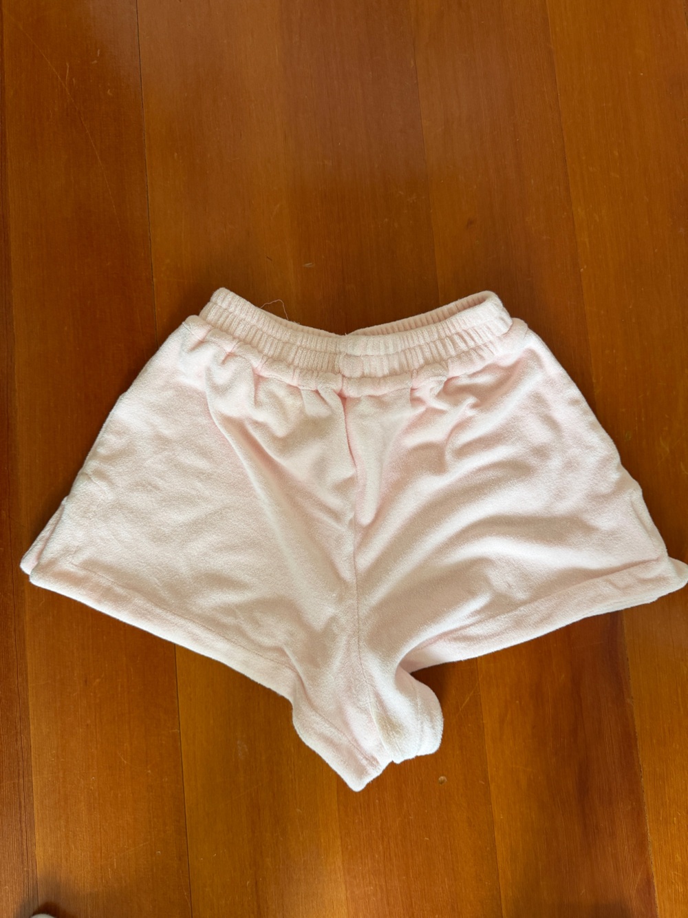 Frankie's Bikinis Pale Pink Terry Lounge Shorts